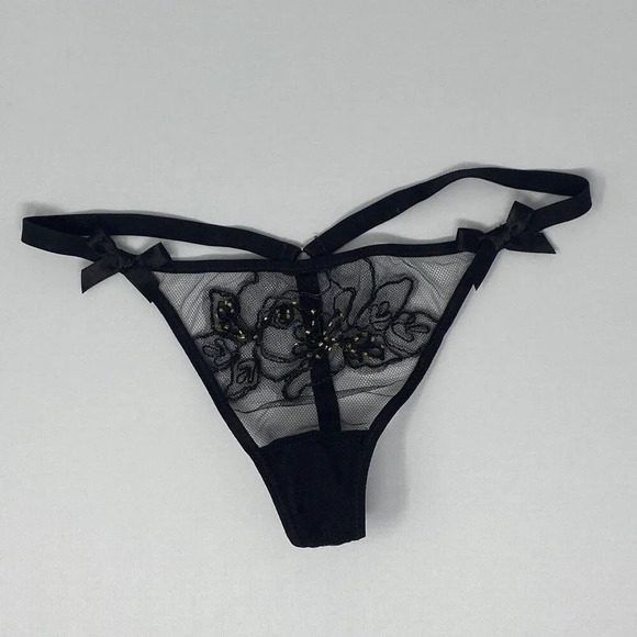 Agent Provocateur Lindie Black Thong AP2 Small - Picture 4 of 6